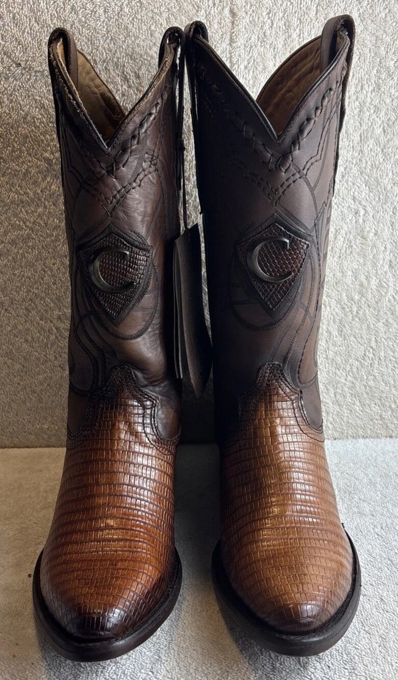 Cuadra Men Rodeo Lizard Teju Western boots made by Cuadra boots Size 8 EE 26599